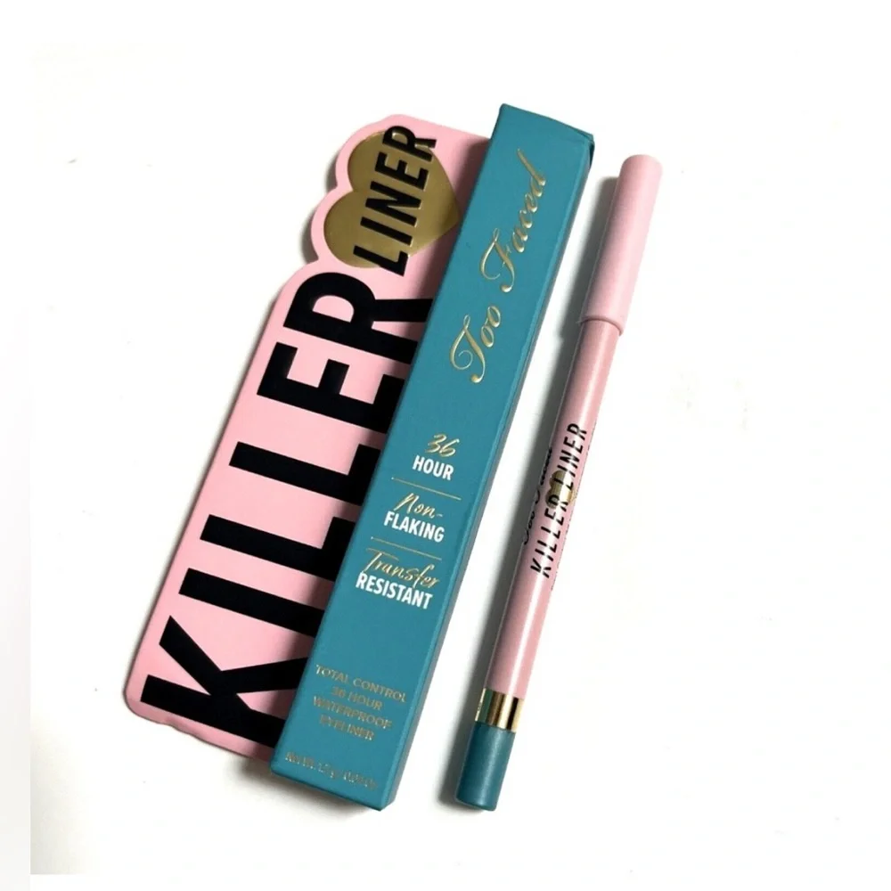 Turquoise Too Faced 36 Hour Wear Waterproof Eyeliner Full-Size Brand New In Box